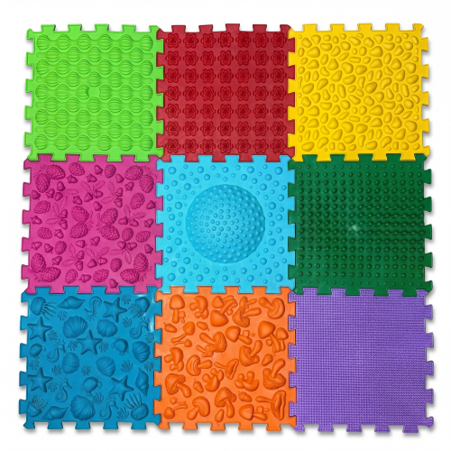 Megújult Ortek Mix Puzzle 9 elemből álló masszázs szőnyeg kutyáknak