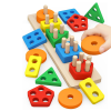 Montessori fa formaillesztő játék 