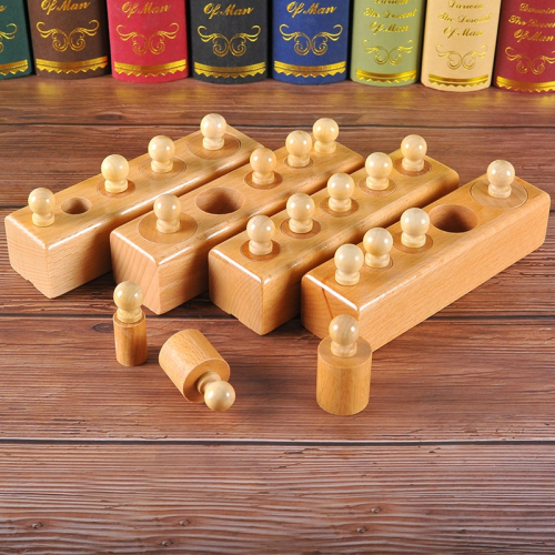 Montessori fa hengerkészlet Készségfejlesztő játék