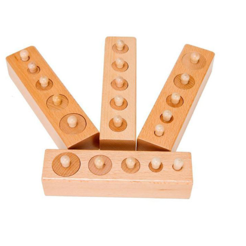 Montessori fa hengerkészlet Készségfejlesztő játék