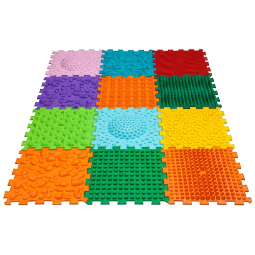 Szenzoros szőnyeg 12 elemből álló Megújult Mega Mix Puzzle szőnyeg kutyáknak