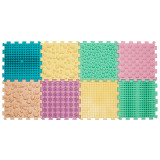 Masszázs szőnyeg Puzzle Mix Pasztell 8 darabos kutyáknak