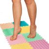 Masszázs szőnyeg Puzzle Mix Pasztell 8 darabos