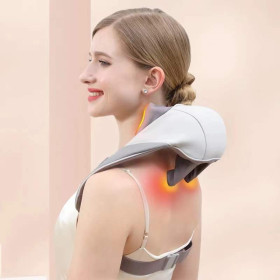 Nyak- és vállmasszírozó melegítő funkcióval Shiatsu PRO görgős masszírozó