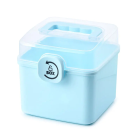 Gyógyszertároló szervező 18.5x19x20 cm S méret