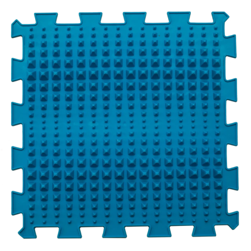 6 elemből álló Puzzle masszázs szőnyeg Kék kavics