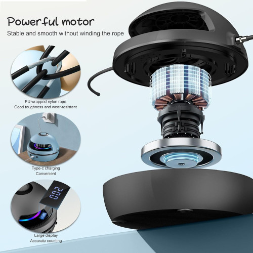 Intelligens ugrókötél gép távirányítóval és bluetooth hangszóróval