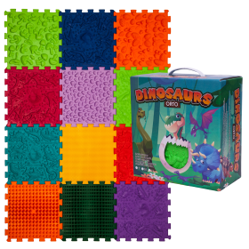 Szenzoros szőnyeg 12 elemből álló Ortek Dinoszauruszok Puzzle Szenzoros szőnyeg 12 elemből álló Ortek Dinoszauruszok Puzzle