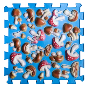 Ortek Gomba Puzzle Színes Világoskék 1 elemből álló masszázs szőnyeg Ortek Gomba Puzzle Színes Világoskék 1 elemből álló masszázs szőnyeg