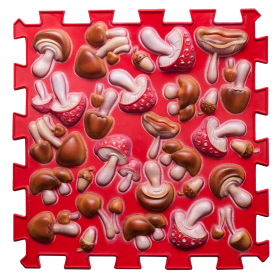 Ortek Gomba Puzzle Színes Piros 1 elemből álló masszázs szőnyeg Ortek Gomba Puzzle Színes Piros 1 elemből álló masszázs szőnyeg