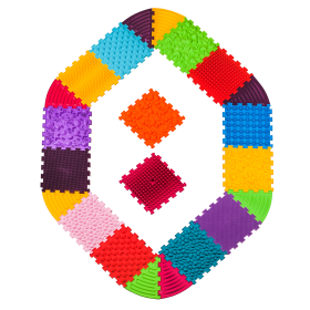 Szenzoros szőnyeg kutyáknak Puzzle Mix 14 elem + 8 háromszög Szenzoros szőnyeg kutyáknak Puzzle Mix 14 elem + 8 háromszög