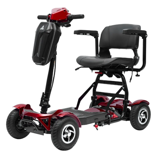Nagy teherbírású (150 kg terhelhetőségig) négykerekű elektromos robogó idősek és fogyatékkal élők számára MS 309