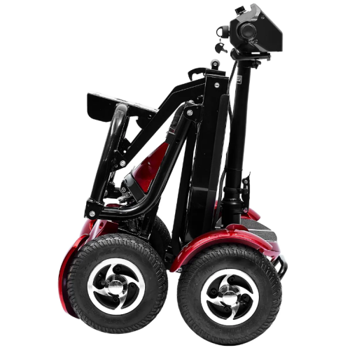 Nagy teherbírású (150 kg terhelhetőségig) négykerekű elektromos robogó idősek és fogyatékkal élők számára MS 309