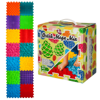 Szenzoros szőnyeg 14 elemből álló Mega Mix puzzle 