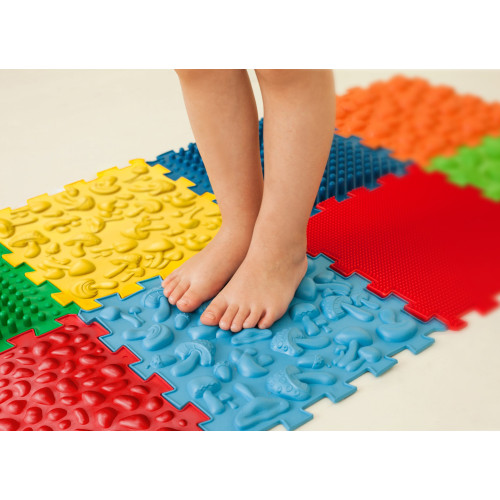 Lúdtalp szőnyeg gyerekeknek Puzzle Mix 8 elemből