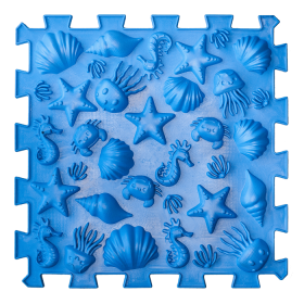 Puzzle Mix Tengerfenék 1 elemből álló ortopédiai masszázs szőnyeg