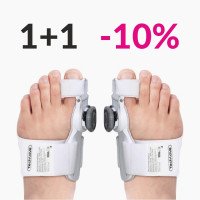 Hallux Valgus sín 2 db korrigáló sín, Hallux Valgus bandázs