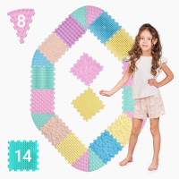 Szenzoros szőnyeg Ortek Mega Mix Puzzle 14 elem + 8 szektor PASZTELL