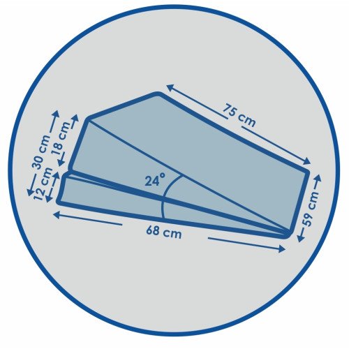 Ortopéd reflux Dupla Ékpárna állítható magasságú J2540 D Reflux párna