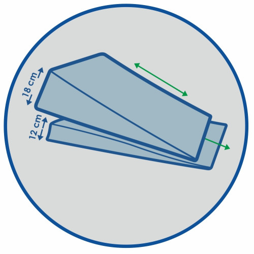 Ortopéd reflux Dupla Ékpárna állítható magasságú J2540 D Reflux párna