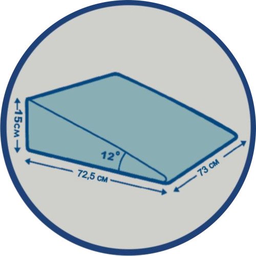 Ortek ortopéd reflux Széles Ékpárna 15 cm j2540SW