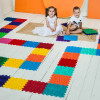 Szenzoros szőnyeg 12 elemből álló Mega Mix puzzle 