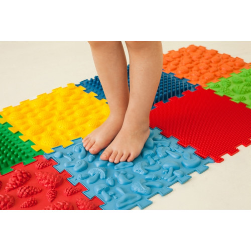 Ortek Mix Puzzle 10 elemből álló masszázs szőnyeg + „Minták” ajándékba