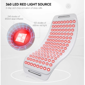 LED fényterápiás öv LED-terápiás készülék 43x20 cm