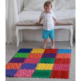 Szenzoros szőnyeg 20 elemből álló Puzzle Mix 